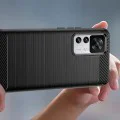 Калъф за Xiaomi 12T / 12T Pro - Carbon Silicone - Черен
