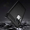Калъф за Xiaomi 12T / 12T Pro - Carbon Silicone - Черен