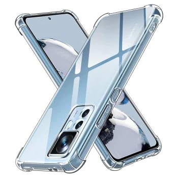 Калъф за Xiaomi 12T / 12T Pro - Удароустойчив прозрачен силикон - прозрачен