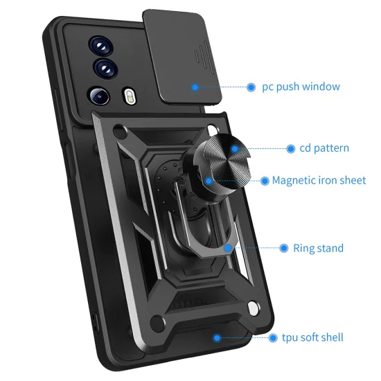 Калъф за Xiaomi 13 Lite - CamShield Series - черен