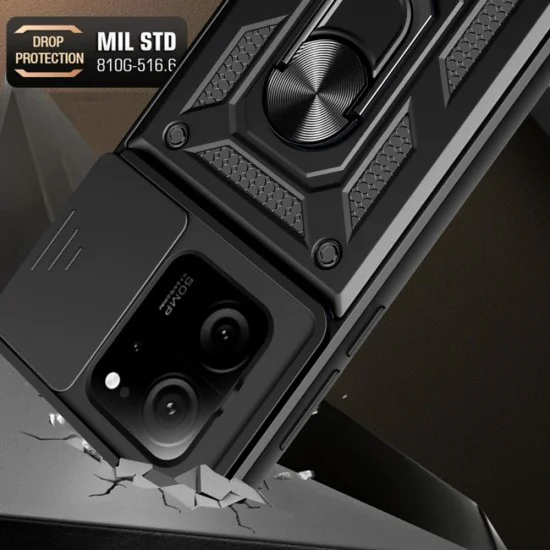 Калъф за Xiaomi 13T / 13T Pro - CamShield Series - черен