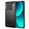 Калъф за Xiaomi 13T / 13T Pro - Carbon Silicone - Черен