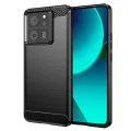 Калъф за Xiaomi 13T / 13T Pro - Carbon Silicone - Черен
