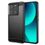 Калъф за Xiaomi 13T / 13T Pro - Carbon Silicone - Черен