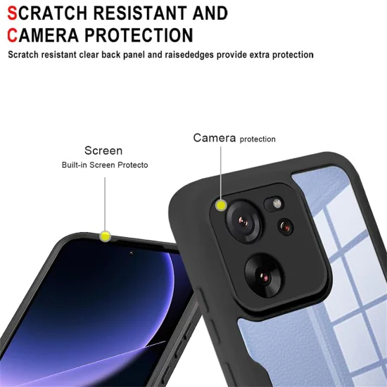 Калъф за Xiaomi 13T / 13T Pro + калъф - ColorVerse 360 ​​Series - черен