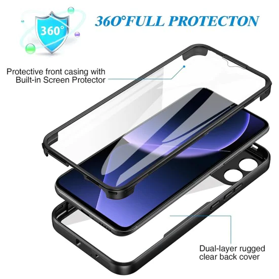 Калъф за Xiaomi 13T / 13T Pro + калъф - ColorVerse 360 ​​Series - черен