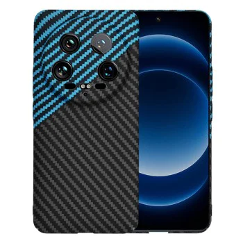 Калъф за Xiaomi 14 Ultra - Carbonite FiberShell - Blue Pulse
