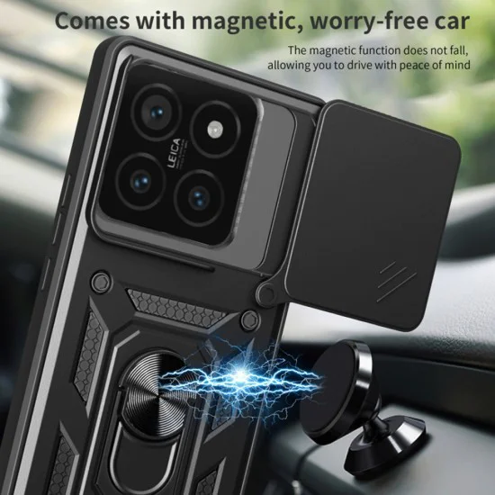 Калъф за Xiaomi 14T - CamShield Series - черен