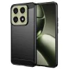 Калъф за Xiaomi 14T - Carbon Silicone - Черен