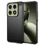 Калъф за Xiaomi 14T - Carbon Silicone - Черен