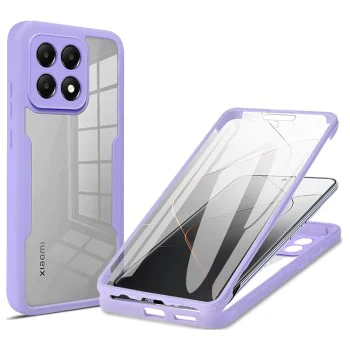 Калъф за Xiaomi 14T + Pouch - ColorVerse 360 ​​Series - Лилав