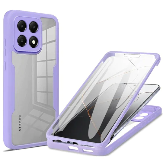 Калъф за Xiaomi 14T + Pouch - ColorVerse 360 ​​Series - Лилав