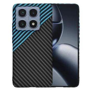 Калъф за Xiaomi 14T Pro - Carbonite FiberShell - Blue Pulse