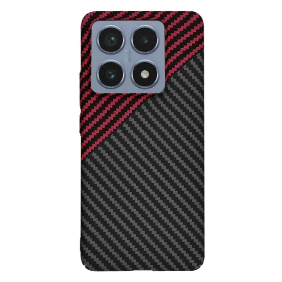 Калъф за Xiaomi 14T Pro - Carbonite FiberShell - Red Vortex