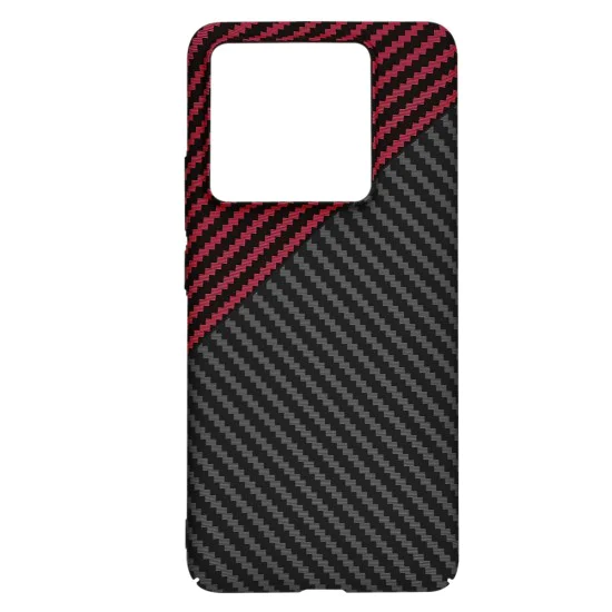 Калъф за Xiaomi 14T Pro - Carbonite FiberShell - Red Vortex