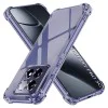 Калъф за Xiaomi 14T Pro - Techsuit - Удароустойчив Clear Silicone - Опушено Черен