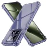 Калъф за Xiaomi 14T - Techsuit - Удароустойчив Clear Silicone - Опушено Черен