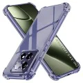 Калъф за Xiaomi 14T - Techsuit - Удароустойчив Clear Silicone - Опушено Черен