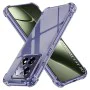 Калъф за Xiaomi 14T - Techsuit - Удароустойчив Clear Silicone - Опушено Черен
