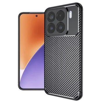 Калъф за Xiaomi 15 - CarbonFiber - Черен