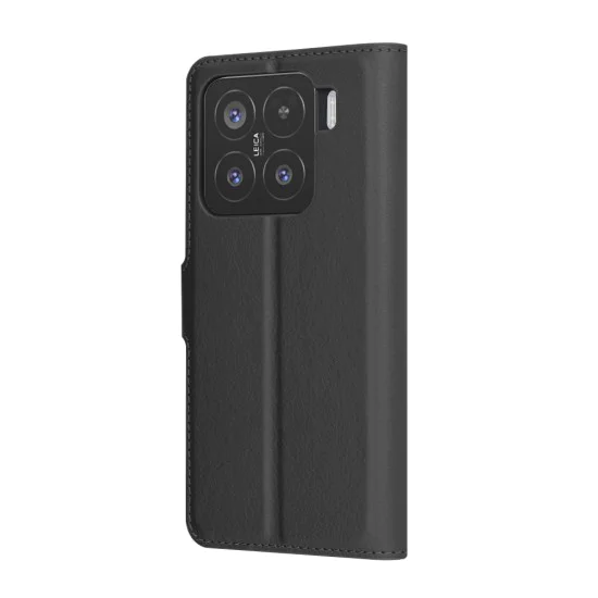 Калъф за Xiaomi 15 - Кожено Протектор - Черен