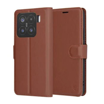 Калъф за Xiaomi 15 - Кожено Протектор - Кафяв