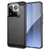Калъф за Xiaomi 15 Pro - Carbon Silicone - Черен