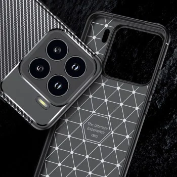 Калъф за Xiaomi 15 Pro - CarbonFiber - Черен