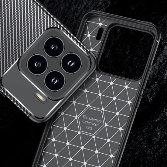 Калъф за Xiaomi 15 Pro - CarbonFiber - Черен