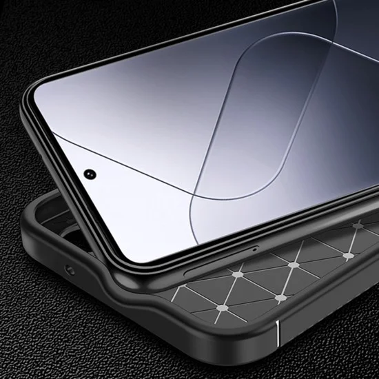 Калъф за Xiaomi 15 Pro - CarbonFiber - Черен
