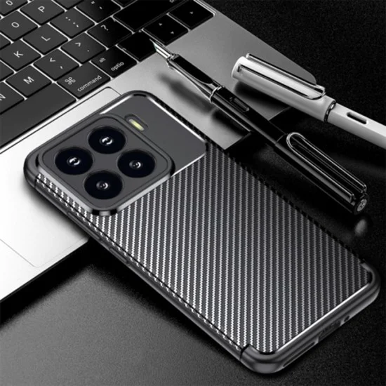 Калъф за Xiaomi 15 Pro - CarbonFiber - Черен