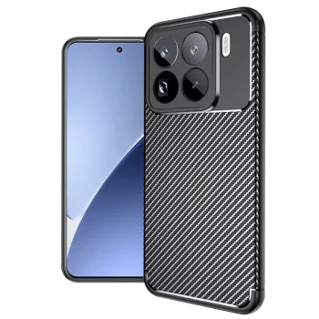 Калъф за Xiaomi 15 Pro - CarbonFiber - Черен