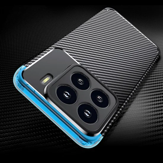 Калъф за Xiaomi 15 Pro - CarbonFiber - Черен