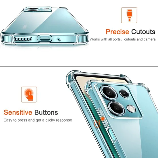 Калъф за Xiaomi 15 Pro - Удароустойчив Clear Clear Silicone - Clear
