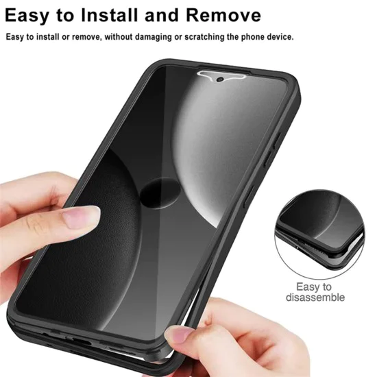 Калъф за Xiaomi 15 Ultra - ColorVerse 360 ​​Series + Screen Protector - Черен
