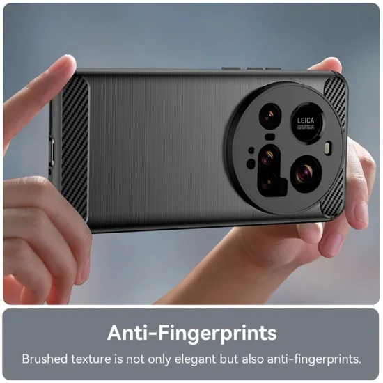 Калъф за Xiaomi 15 Ultra - Techsuit - Carbon Silicone - Черен