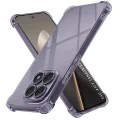 Калъф за Xiaomi 15T - Shockproof Clear Silicone - Techsuit - Черен дим
