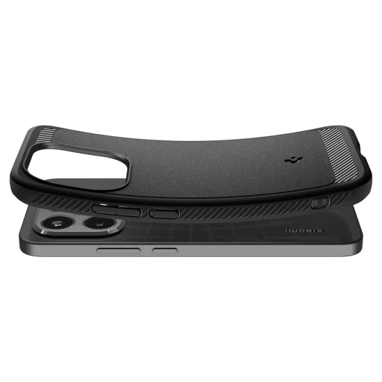 Калъф за Xiaomi 15T - Spigen Rugged Armor - Матово черен