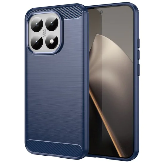 Калъф за Xiaomi 15T - Techsuit - Carbon Silicone - Син