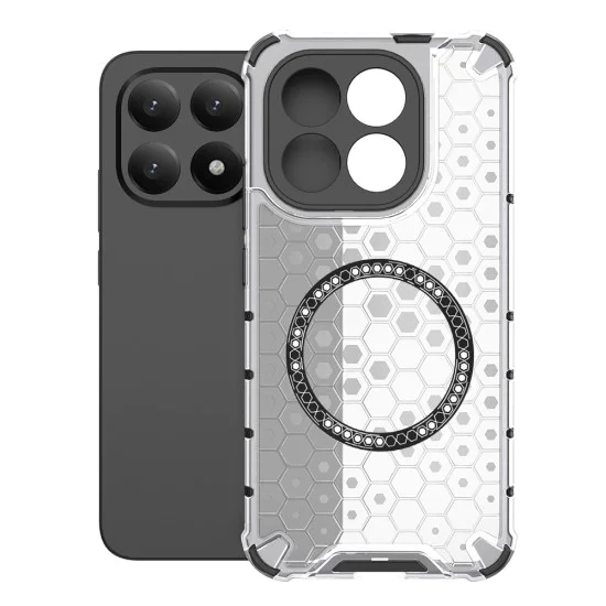 Калъф за Xiaomi 15T - Techsuit HoneyComb Shield MagSafe - Бял