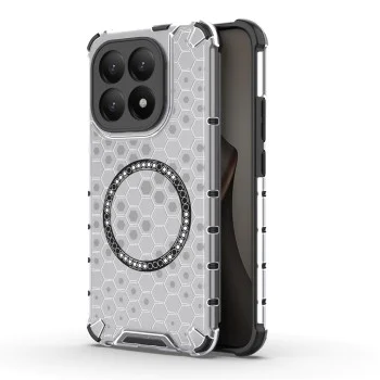 Калъф за Xiaomi 15T - Techsuit HoneyComb Shield MagSafe - Бял