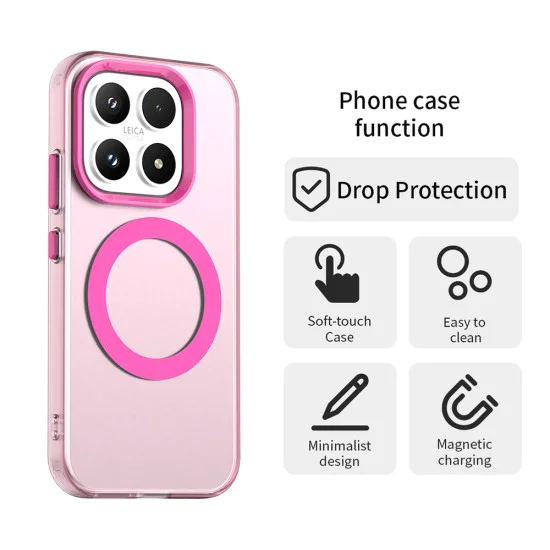 Калъф за Xiaomi 17 - CandyCase MagSafe - Techsuit - Розов