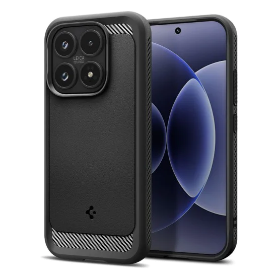 Калъф за Xiaomi 17 - Rugged Armor - Spigen - Матово черен
