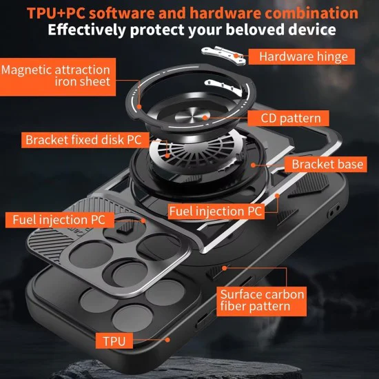 Калъф за Xiaomi 17 - RuggedCam - Techsuit - Лилав