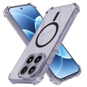Калъф за Xiaomi 17 - Shockproof Clear Silicone MagSafe - Techsuit - Матово черен