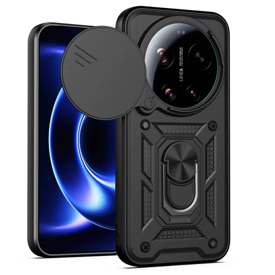 Калъф за Xiaomi 17 Ultra - CamShield Series - Techsuit - Черен