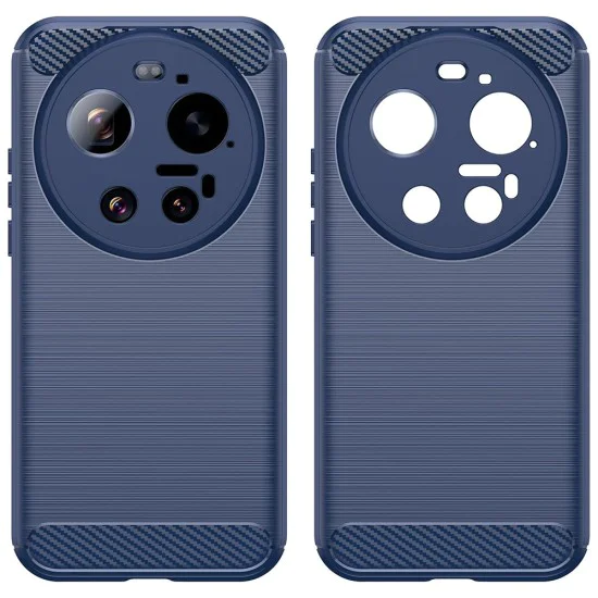 Калъф за Xiaomi 17 Ultra - Carbon Silicone - Techsuit - Син