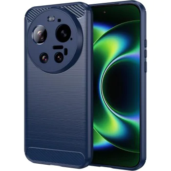 Калъф за Xiaomi 17 Ultra - Carbon Silicone - Techsuit - Син