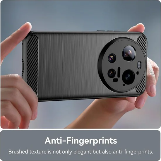 Калъф за Xiaomi 17 Ultra - Carbon Silicone - Techsuit - Син