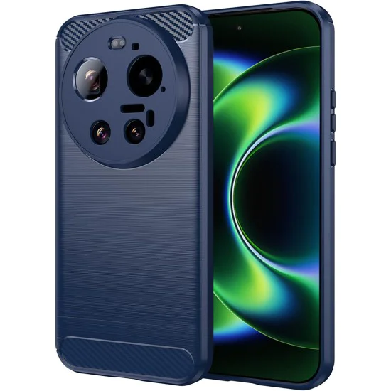Калъф за Xiaomi 17 Ultra - Carbon Silicone - Techsuit - Син